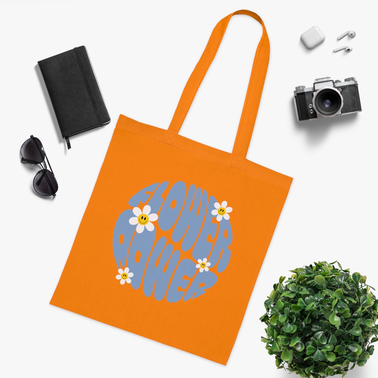 Flower power 01 Cotton Tote