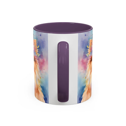 Pomeranian 04 Accent Coffee Mug - Dog Lover Gift