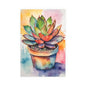 Multicolored Succulent 2 Indoor and Outdoor Silk Poster