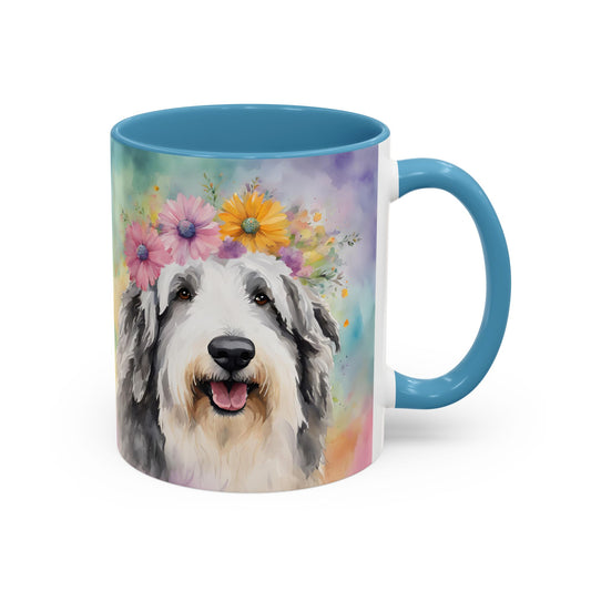 Bearded Collie 03 Accent Coffee Mug - Dog Lover Gift