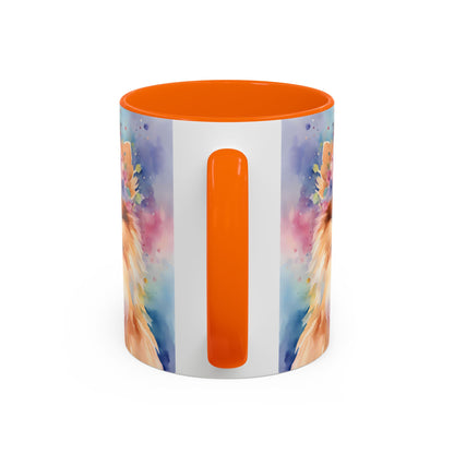 Pomeranian 04 Accent Coffee Mug - Dog Lover Gift