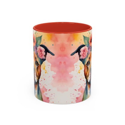 Staffordshire Bull Terrier 03 Accent Coffee Mug - Dog Lover Gift