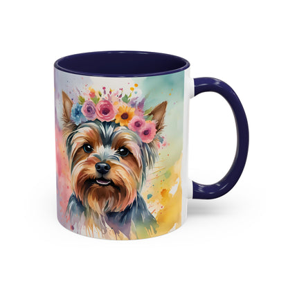 Yorkshire Terrier 01 Accent Coffee Mug - Dog Lover Gift