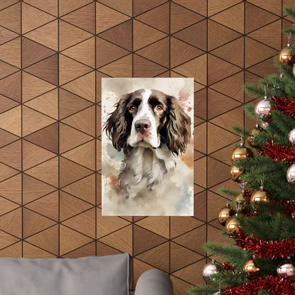 Dogs Springer Spaniel 01 Matte Vertical Poster