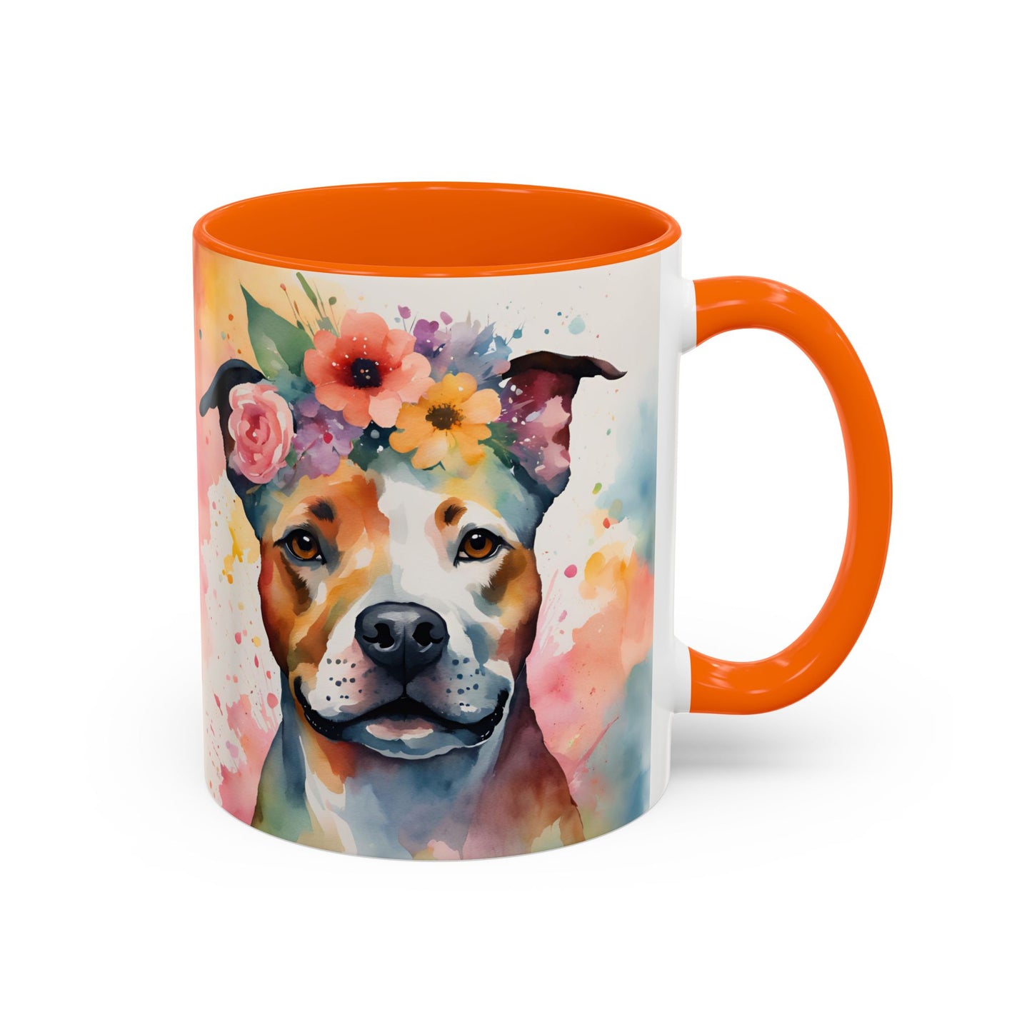 Staffordshire Bull Terrier 03 Accent Coffee Mug - Dog Lover Gift