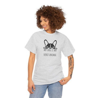 My dog is my spirit animal. Unisex Heavy Cotton Tee