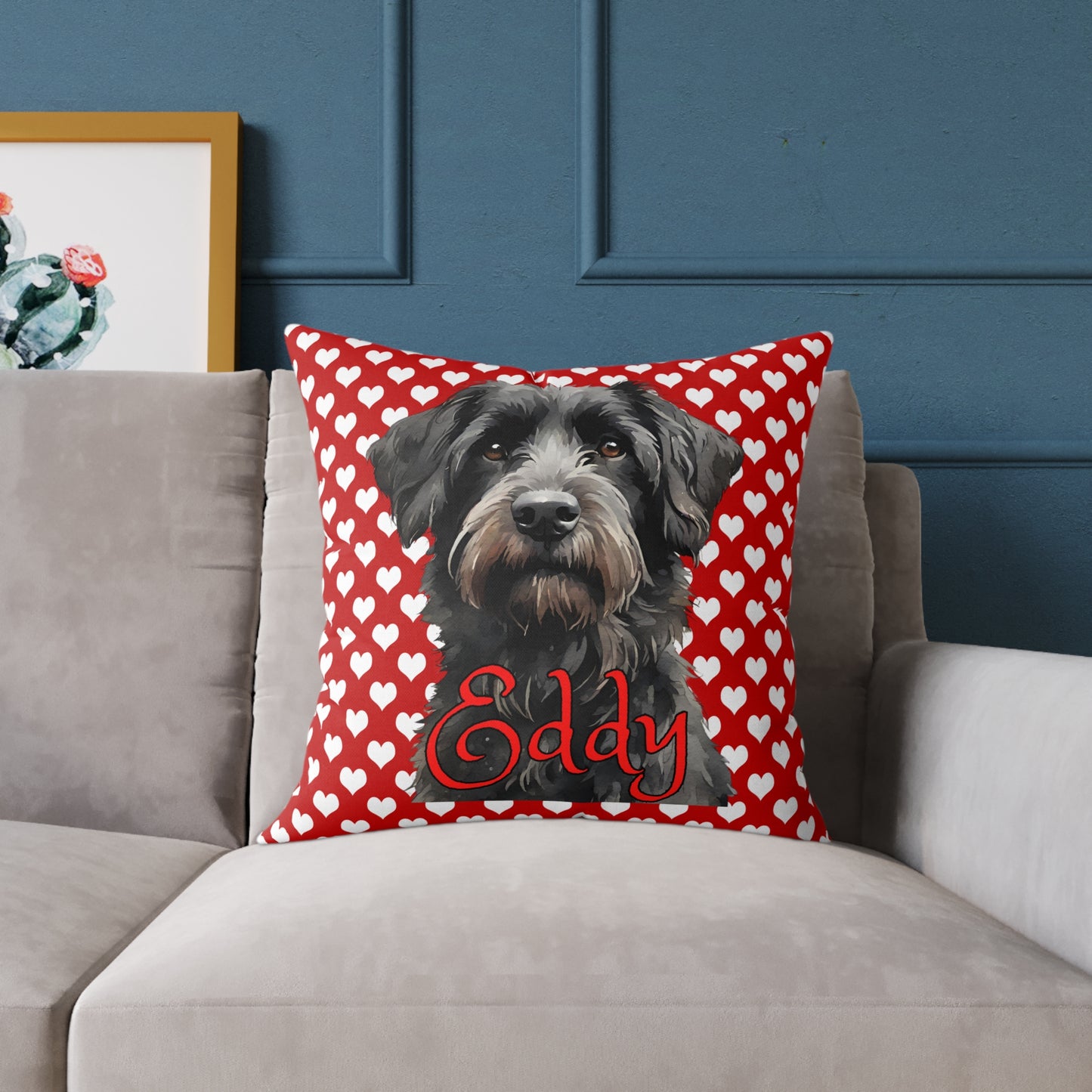 Personalized Valentine Pet Eddy Poly Cushion/Pillow 5 sizes