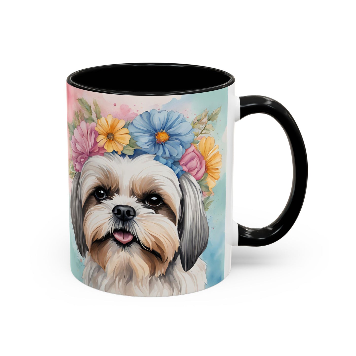 Shih Tzu 02 Accent Coffee Mug - Dog Lover Gift