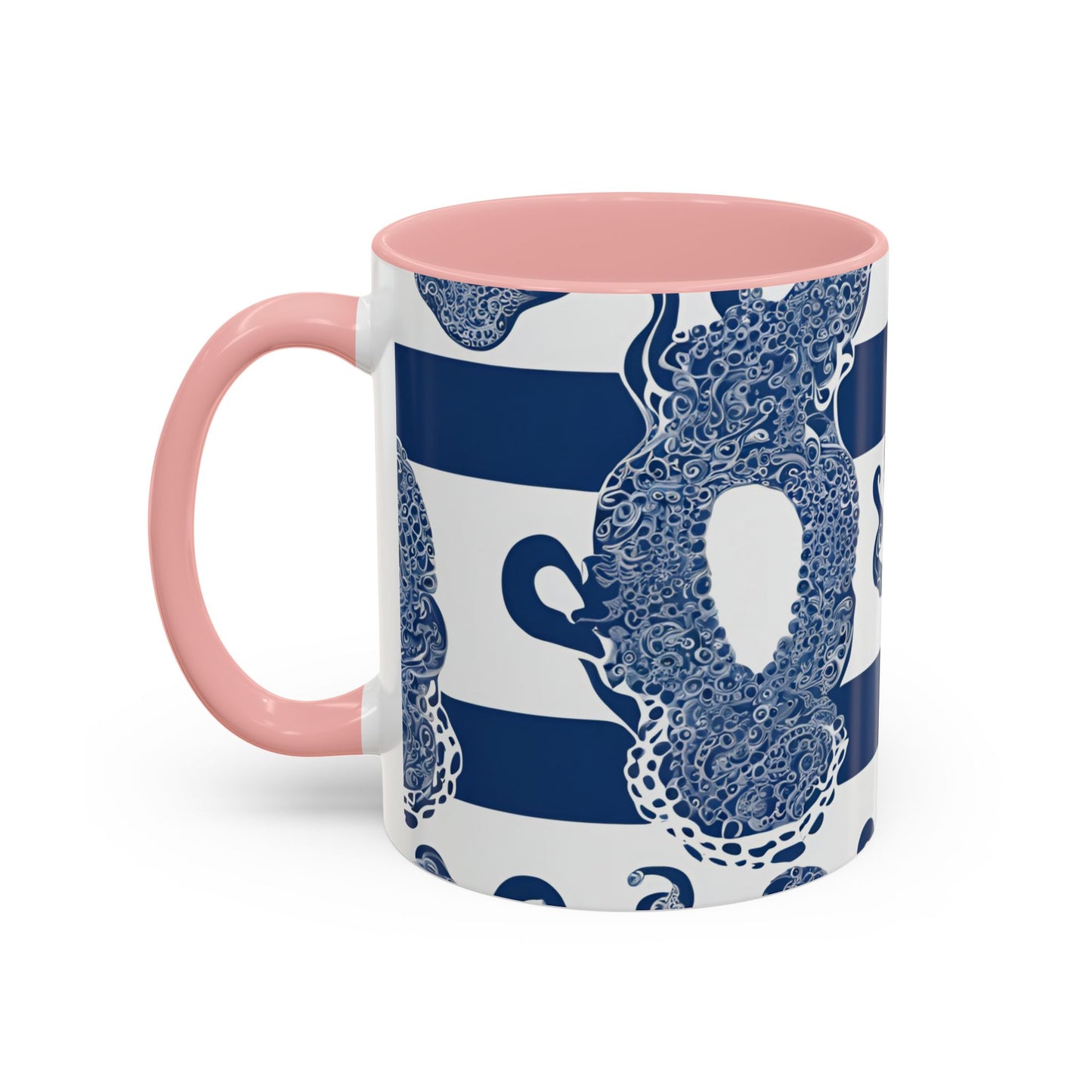 Octopus 6 Accent Coffee Mug (11oz)
