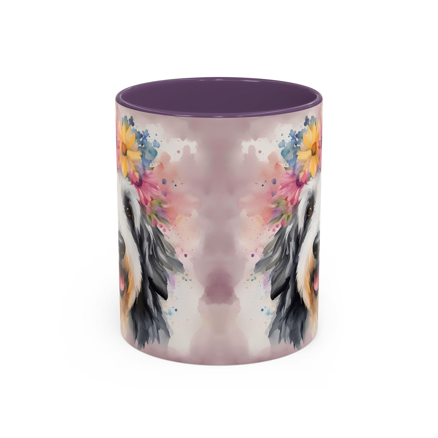 Bearded Collie 01 Accent Coffee Mug - Dog Lover Gift
