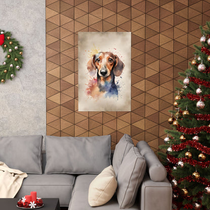 Dogs Dachshund 05 Matte Vertical Poster