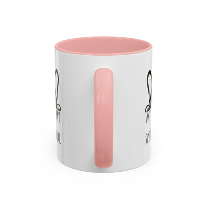 My Dog Is My Spirit Animal Accent Coffee Mug (11oz)