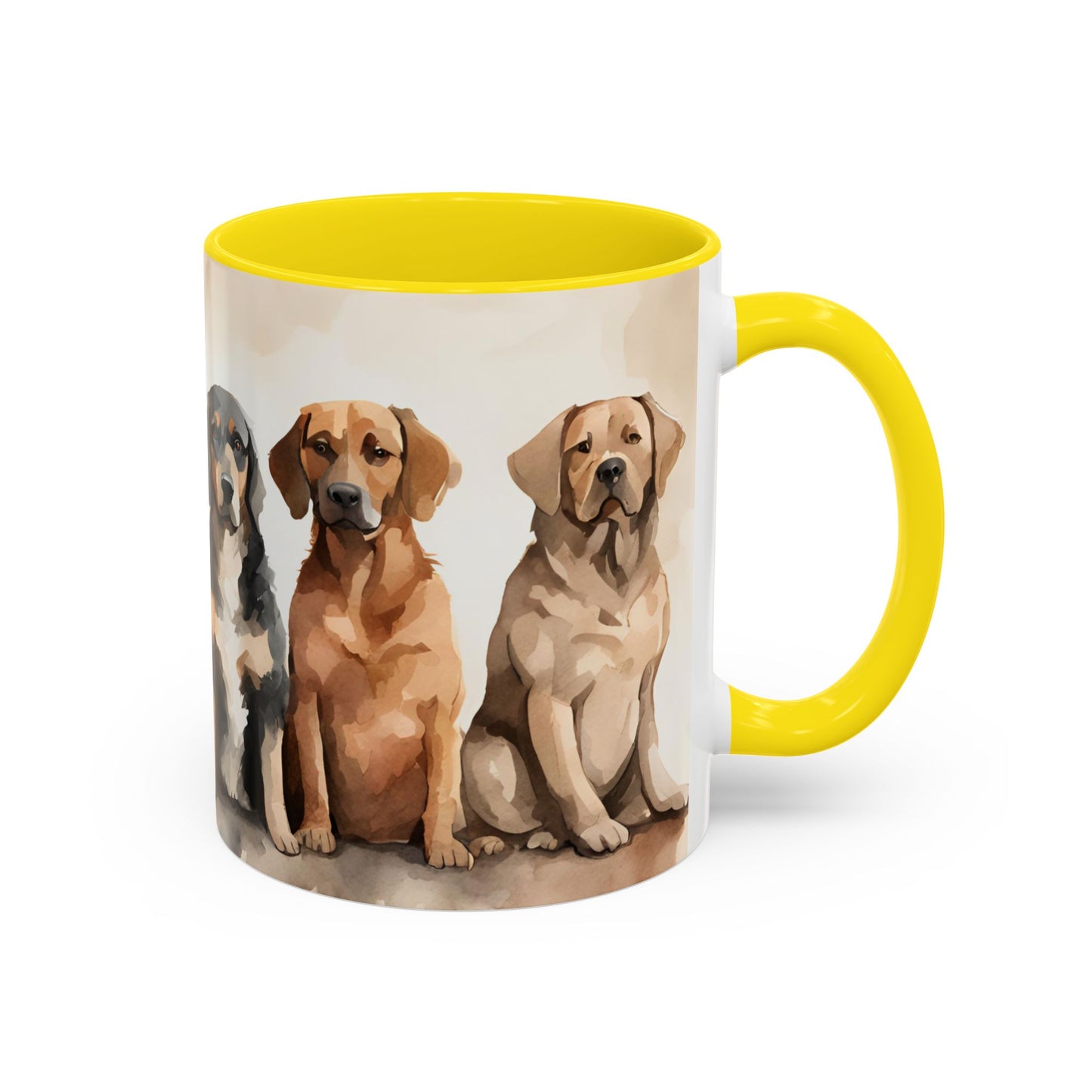 Doggies in a Row 2 Accent Mug 11oz