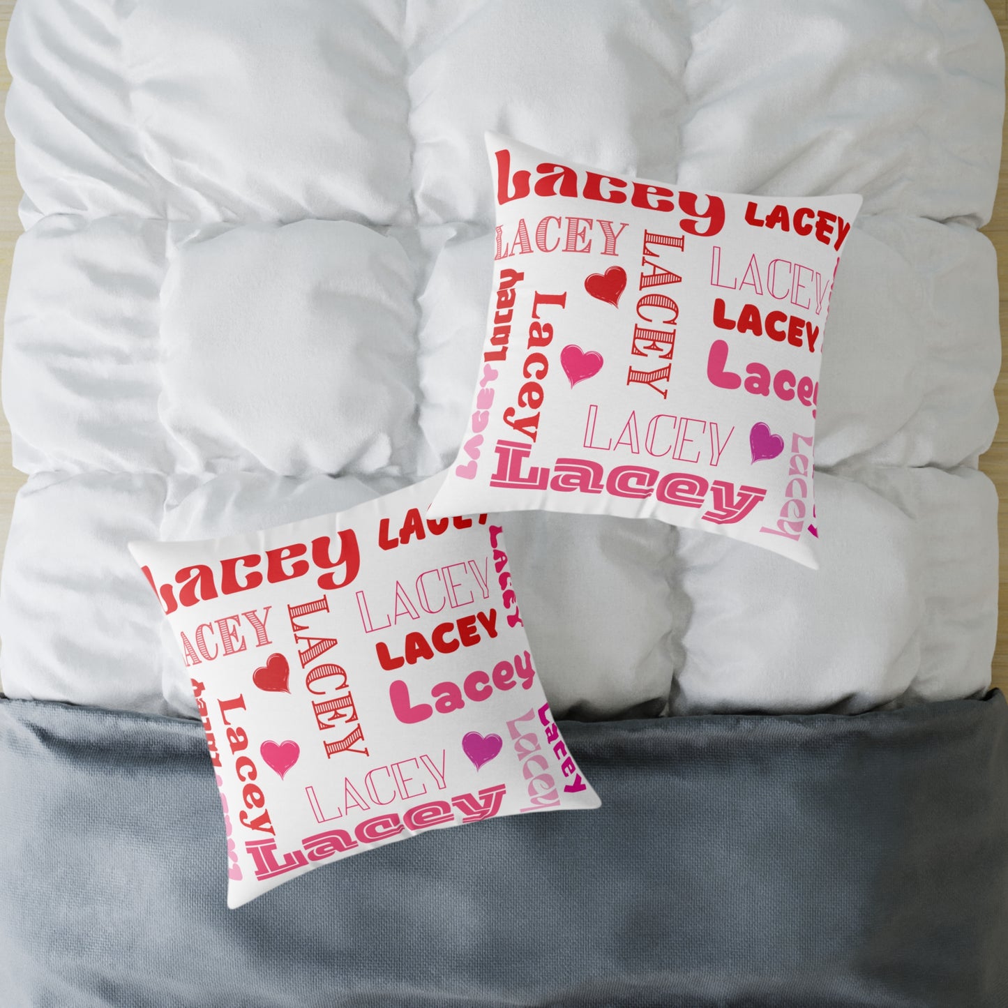 (Personizable) Name Of Your Loved One 01 Poly Pillow