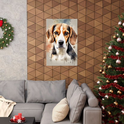 Dogs Beagle 02 Matte Vertical Poster