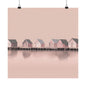 By The Sea Pink 5 Matte Square Posters