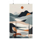 Nordic Winter Abstract 01 Matte Vertical Poster