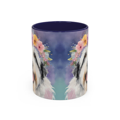 Bearded Collie 04 Accent Coffee Mug - Dog Lover Gift