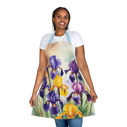 Irises 04 Apron 5-Color Straps