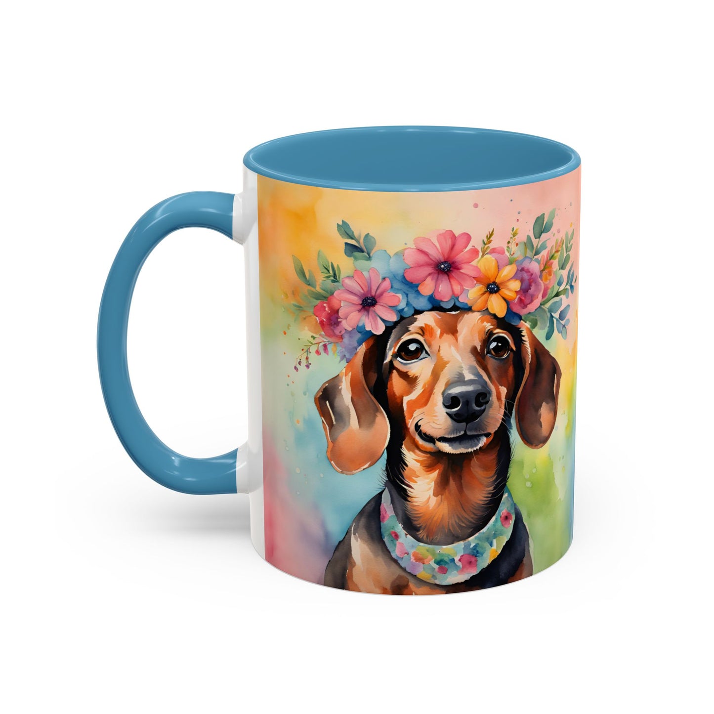 Dachshund 04 Accent Coffee Mug - Dog Lover Gift