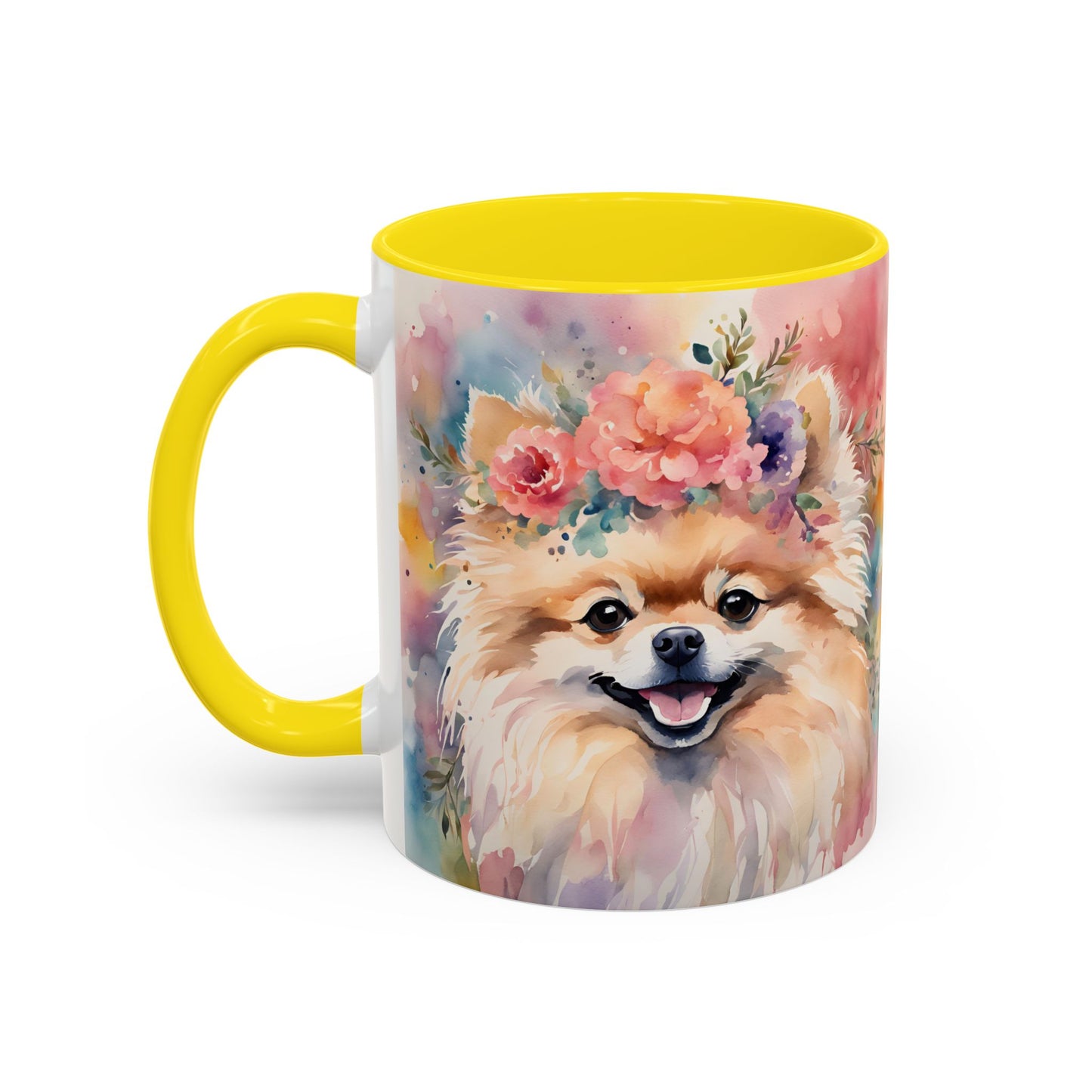 Pomeranian 02 Accent Coffee Mug - Dog Lover Gift