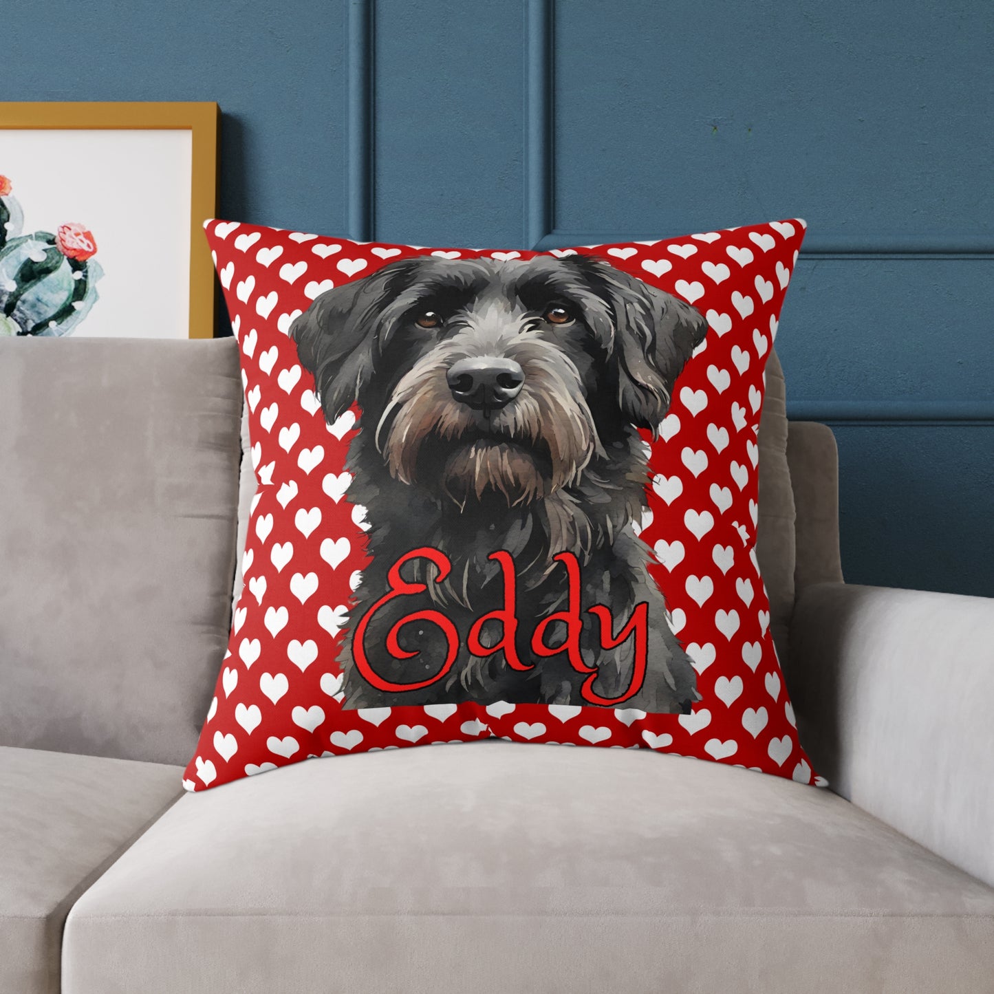 Personalized Valentine Pet Eddy Poly Cushion/Pillow 5 sizes
