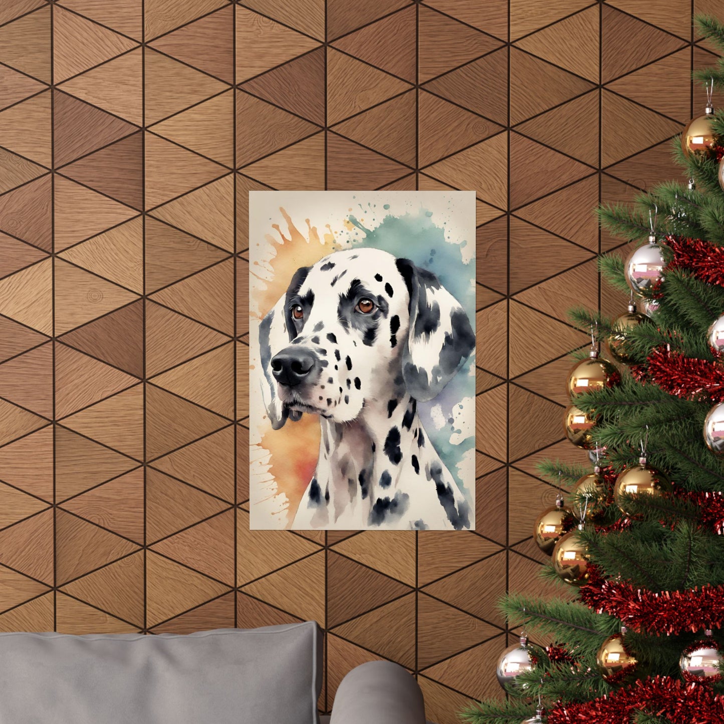 Dogs Dalmatian 02 Matte Vertical Poster