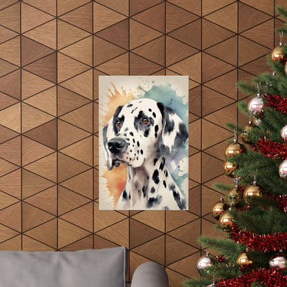 Dogs Dalmatian 02 Matte Vertical Poster