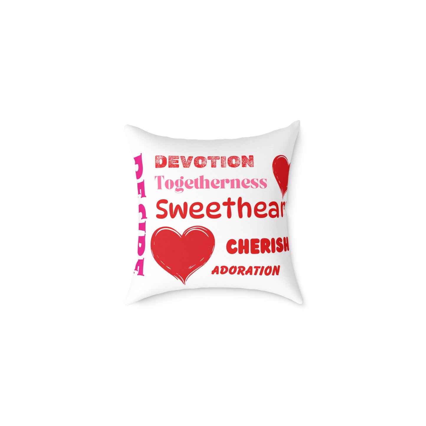 Sweetheart Words Poly Pillow