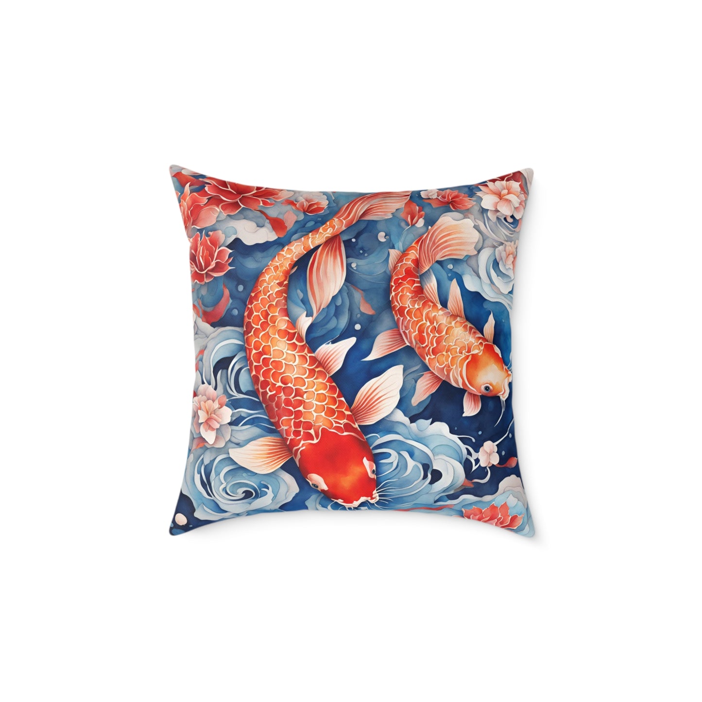 Koi Carp 05 Poly Pillow - Natures Beauty Design