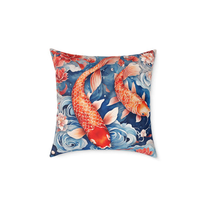 Koi Carp 05 Poly Pillow - Natures Beauty Design