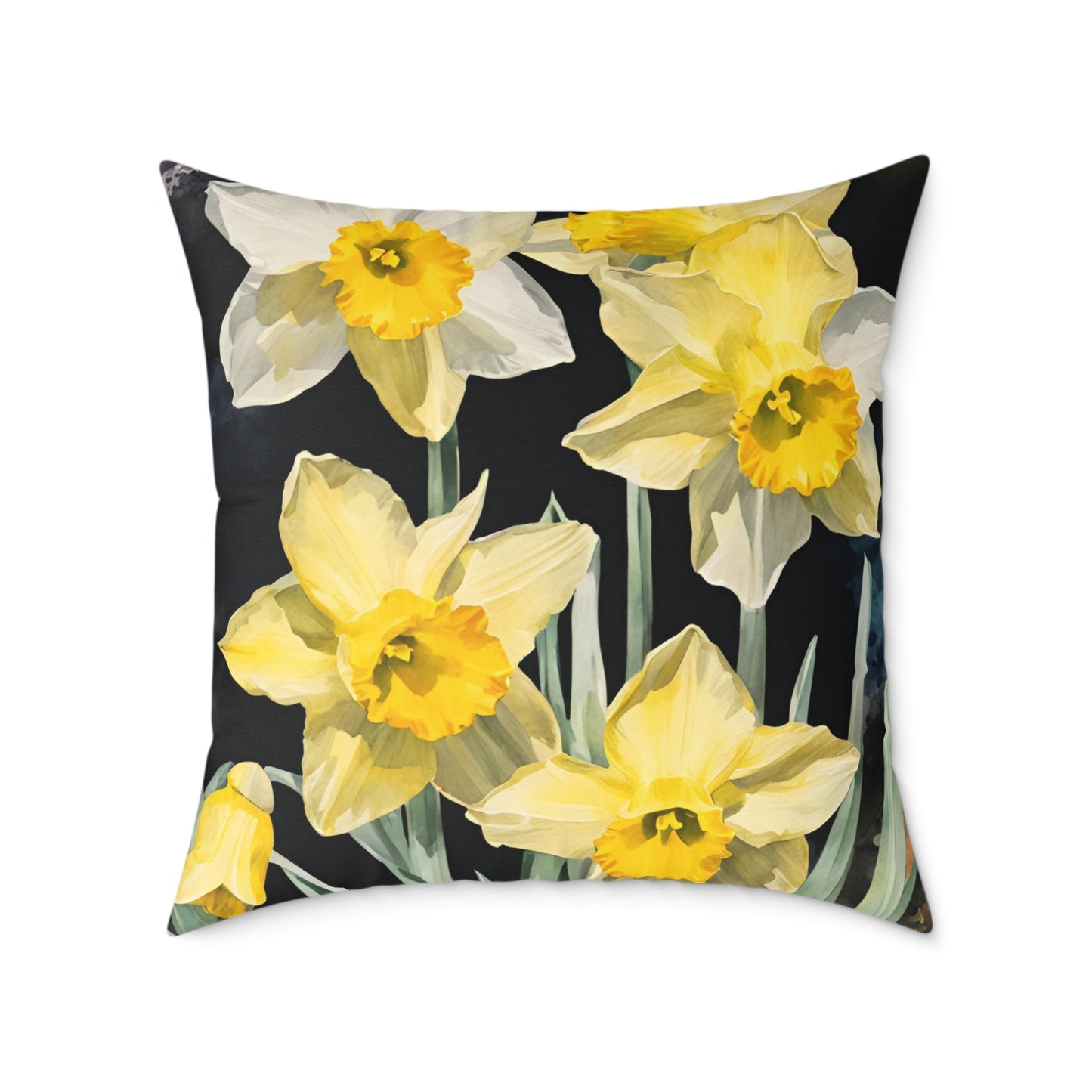 Daffodils 02 Poly Pillow - Natures Beauty Design