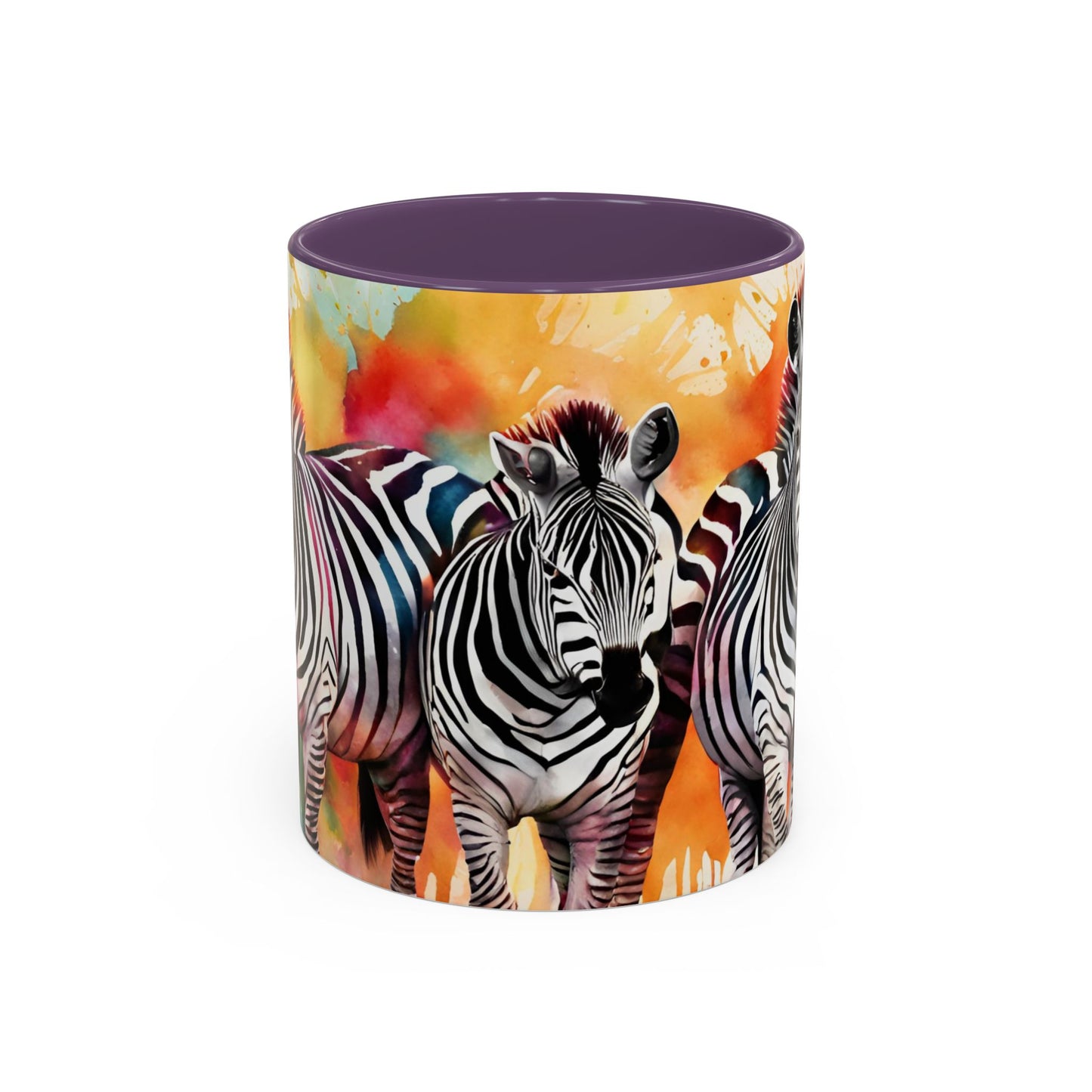 Multicoloured Zebra 1 Accent Mug 11oz