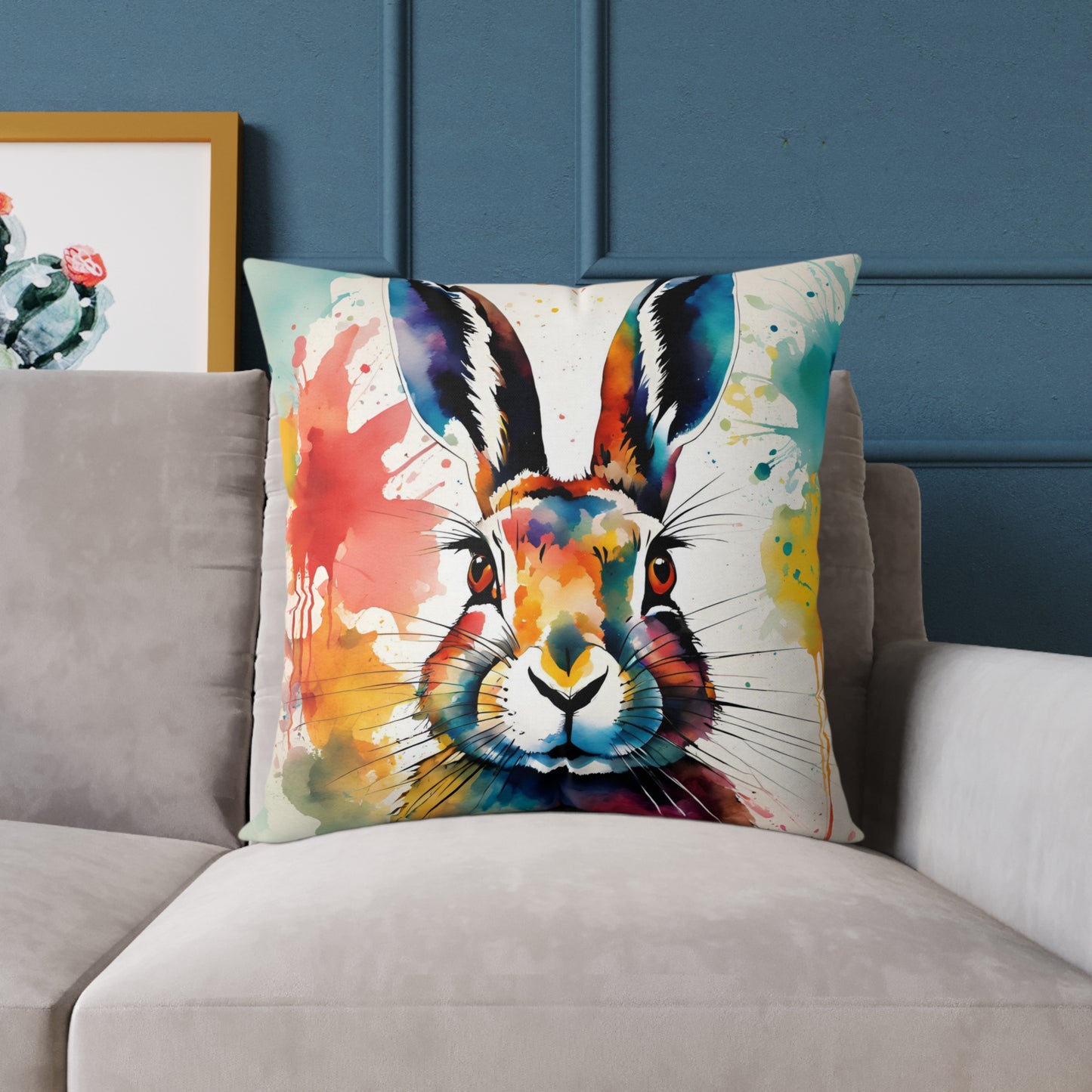 Hare 01 Poly Pillow - Natures Beauty Design