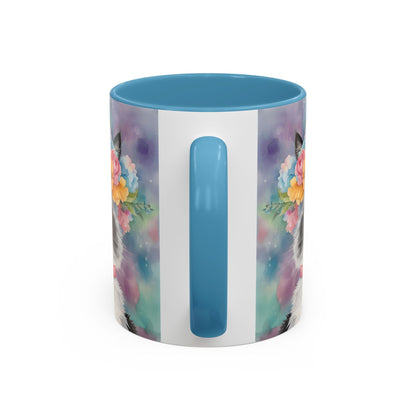 Floral Rag Doll Cat 04 Accent Coffee Mug - 11oz Perfect for Cat Lovers & Gifts