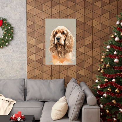 Dogs Cocker Spaniel 01 Matte Vertical Poster