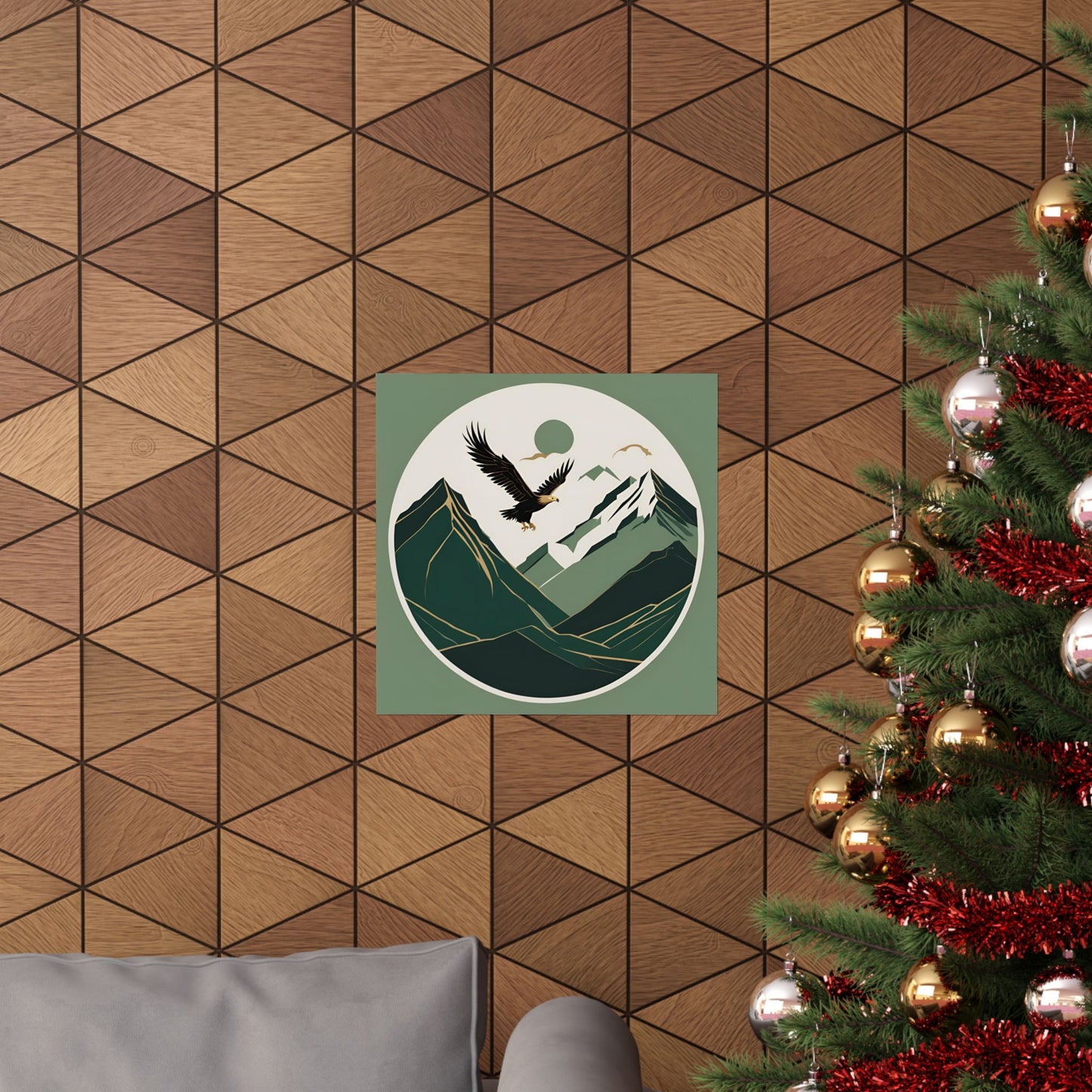 Lone Collection Eagle 9 Matte Square Posters