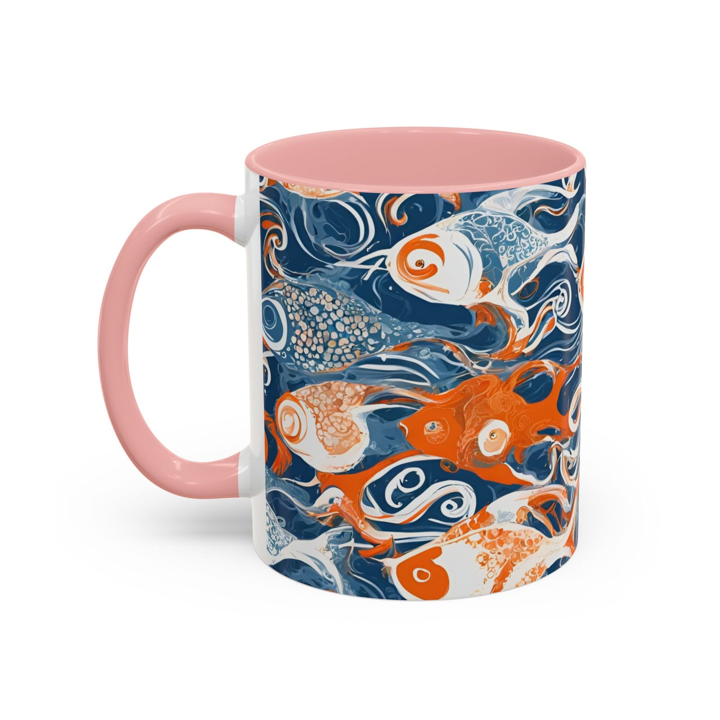 Orange Fish 09 Accent Coffee Mug (11oz)