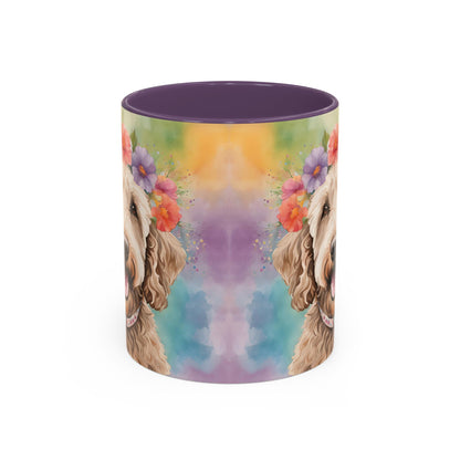 Labradoodle 01 Accent Coffee Mug - Dog Lover Gift