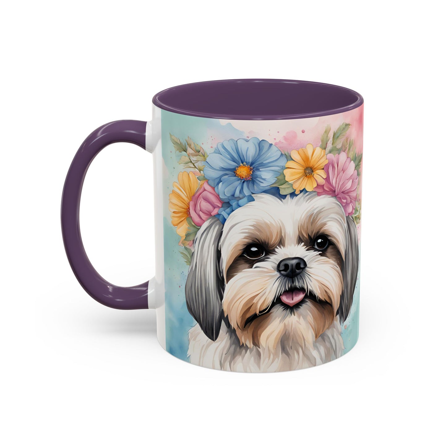 Shih Tzu 02 Accent Coffee Mug - Dog Lover Gift