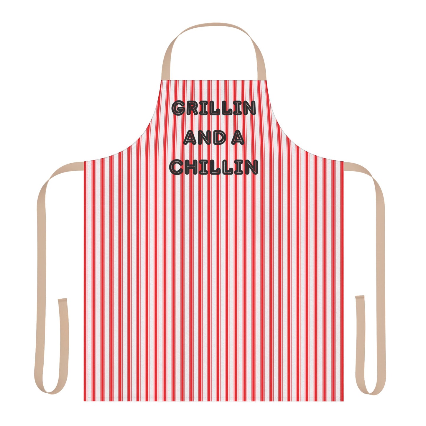 Grillin And A Chillin Apron, Cooking Pun