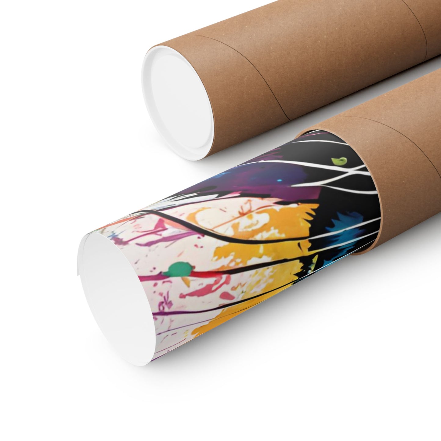 Multicolored Hare 2 Matte Vertical Poster