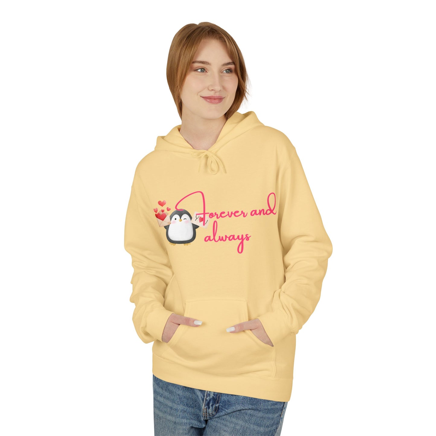 Forever And Always Unisex Valentines Hoodie