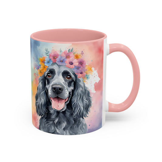 Blue Roan Cocker Spaniel 01 Accent Coffee Mug - Dog Lover Gift