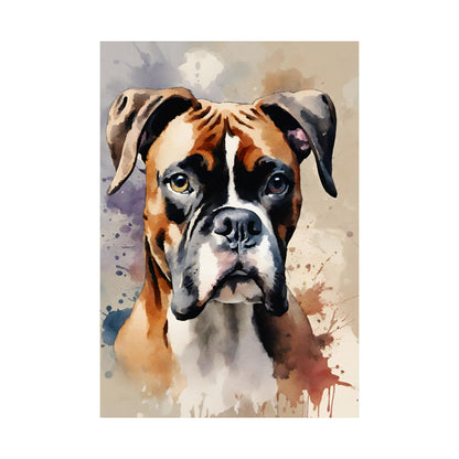 Dogs Boxer 04 Matte Vertical Poster