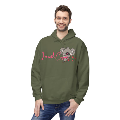 I’m With Cupid Unisex Valentines Hoodie