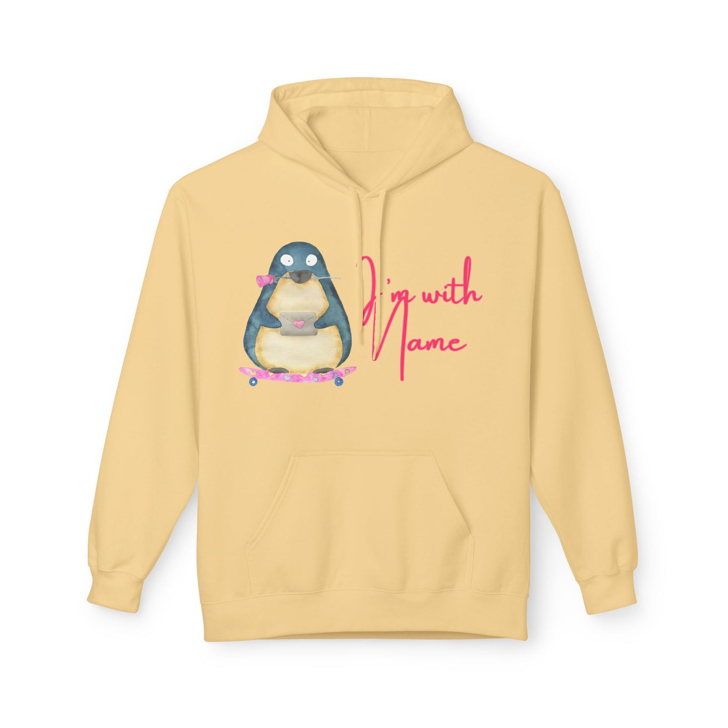 (Personalizable) I’m with (NAME) Unisex Valentines Hoodie