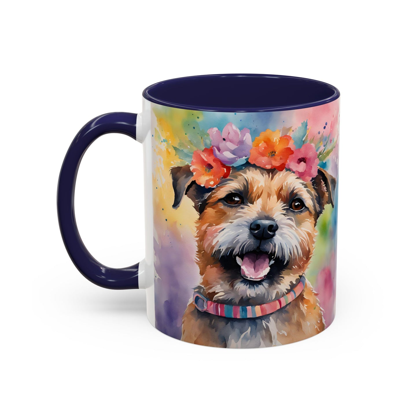 Border Terrier 04 Accent Coffee Mug - Dog Lover Gift