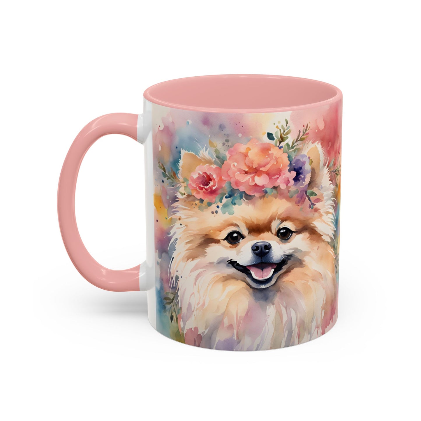 Pomeranian 02 Accent Coffee Mug - Dog Lover Gift