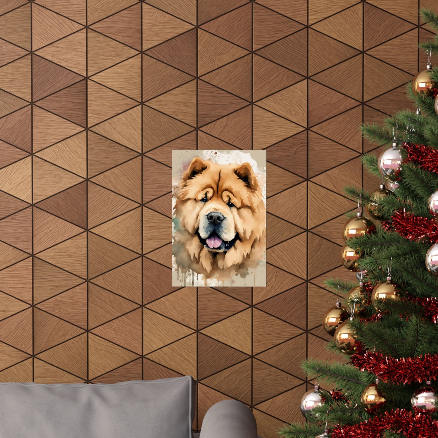 Dogs Chow Chow 02 Matte Vertical Poster